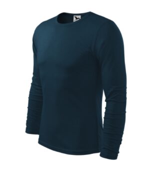 Koszulka męska granatowa z haftem Fit-T LS - 119