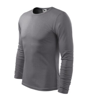 Koszulka męska stalowy z haftem Fit-T LS - 119