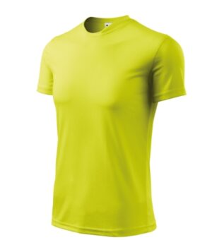 Koszulka męska neon yellow z nadrukiem Fantasy - 124