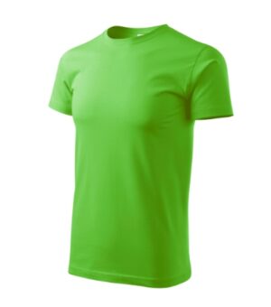 Koszulka męska green apple z haftem Basic - 129