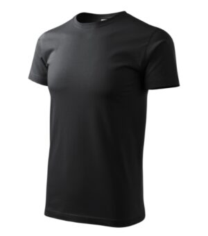 Koszulka męska ebony gray z haftem Basic - 129