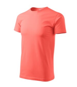 Koszulka męska coral z haftem Basic - 129