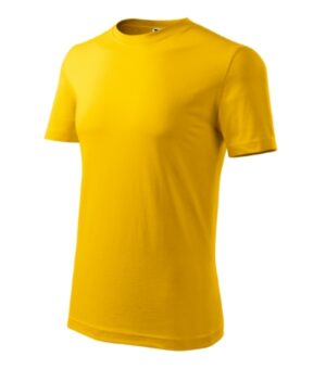 Koszulka męska żółta z nadrukiem Classic New - 132