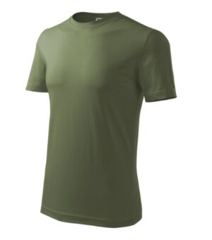 Koszulka męska khaki z nadrukiem Classic New - 132
