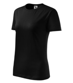 Koszulka damska czarna z nadrukiem Classic New - 133