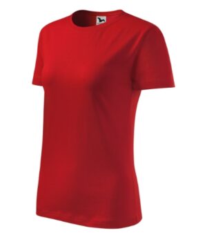 Koszulka damska czerwona z nadrukiem Classic New - 133