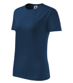 Koszulka damska ciemnoniebieski z nadrukiem Classic New - 133