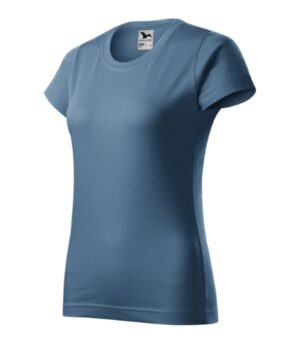 Koszulka damska denim z nadrukiem Basic - 134
