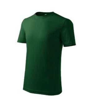 Koszulka dziecięca zieleń butelkowa z nadrukiem Classic New - 135