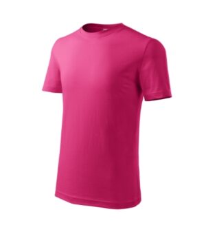 Koszulka dziecięca czerwień purpurowa z nadrukiem Classic New - 135