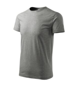 Koszulka unisex ciemnoszary melanż z nadrukiem Heavy New - 137