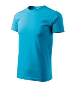 Koszulka unisex turkus z nadrukiem Heavy New - 137