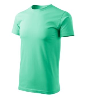 Koszulka unisex miętowy z nadrukiem Heavy New - 137