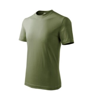 Koszulka dziecięca jasny khaki z nadrukiem Basic - 138