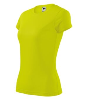 Koszulka damska neon yellow z nadrukiem Fantasy - 140