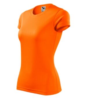 Koszulka damska neon orange z nadrukiem Fantasy - 140