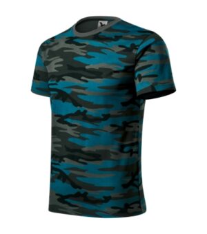 Koszulka unisex camouflage petrol z haftem Camouflage - 144