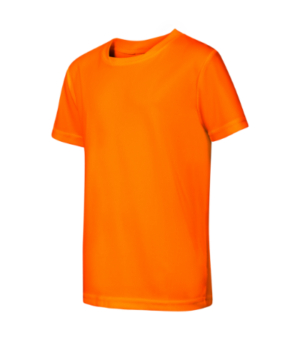 Koszulka dziecięca neon orange z nadrukiem Fantasy - 147