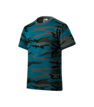 Koszulka dziecięca camouflage petrol z nadrukiem Camouflage - 149