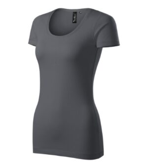 Koszulka damska light anthracite z haftem Action - 152