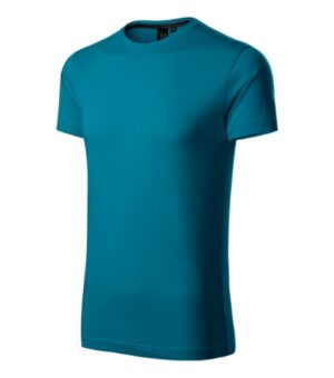 Koszulka męska petrol blue z haftem Exclusive - 153