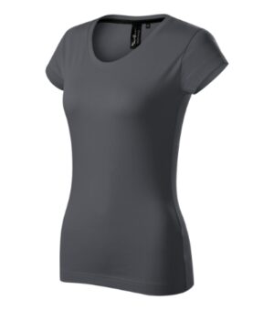 Koszulka damska light anthracite z haftem Exclusive - 154