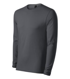Koszulka męska light anthracite z haftem Brave - 155