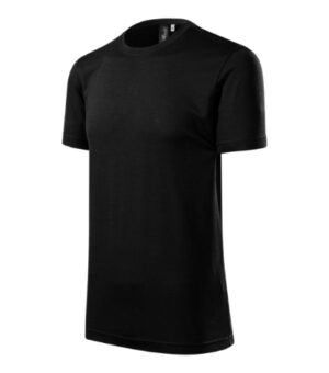 Koszulka męska czarna z haftem Merino Rise - 157