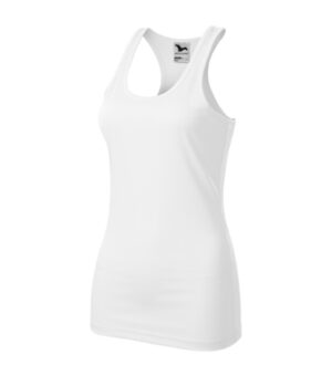 Top damski biały z nadrukiem Racer - 167