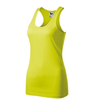 Top damski neon yellow z nadrukiem Racer - 167