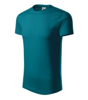 Koszulka męska petrol blue z haftem Origin (GOTS) - 171