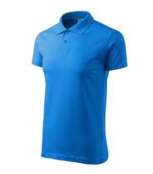 Koszulka polo męska snorkel blue z haftem Single J. - 202