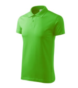 Koszulka polo męska green apple z haftem Single J. - 202