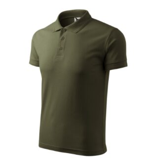 Koszulka polo męska military z haftem Pique Polo - 203