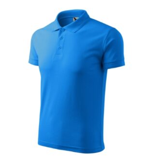 Koszulka polo męska snorkel blue z haftem Pique Polo - 203