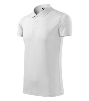 Koszulka polo unisex biała z haftem Victory - 217