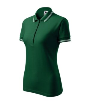 Koszulka polo damska dark green z haftem Urban - 220