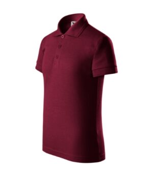 Koszulka polo dziecięca garnet z haftem Pique Polo - 222