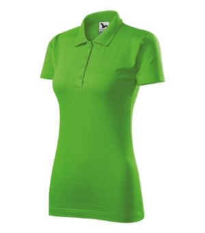 Koszulka polo damska green apple z nadrukiem Single J. - 223