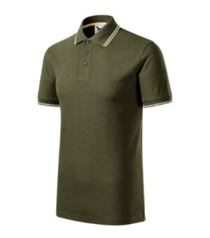 Koszulka polo męska military z nadrukiem Focus - 232
