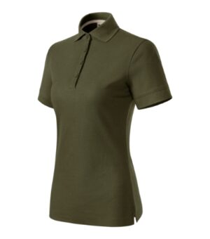 Koszulka polo damska military z nadrukiem Prime (GOTS) - 235