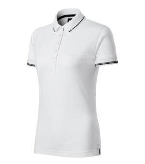 Koszulka polo damska biała z haftem Perfection plain - 253