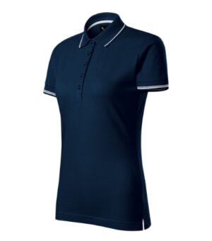 Koszulka polo damska granatowa z haftem Perfection plain - 253