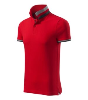 Koszulka polo męska formula red z haftem Collar Up - 256