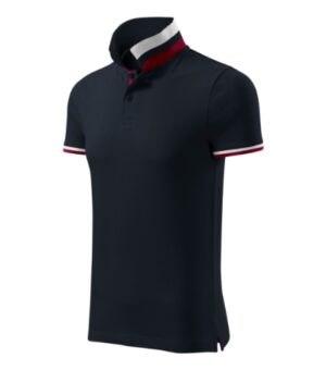 Koszulka polo męska dark navy z haftem Collar Up - 256