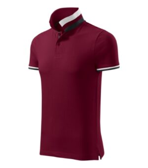 Koszulka polo męska garnet z haftem Collar Up - 256