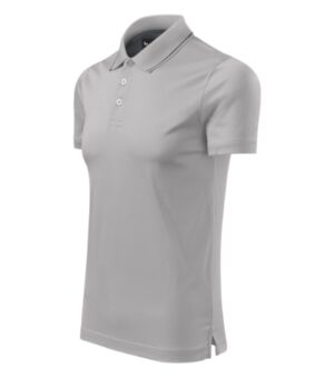 Koszulka polo męska silver gray z haftem Grand - 259