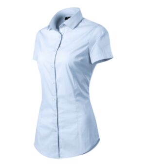 Koszula damska light blue z nadrukiem Flash - 261