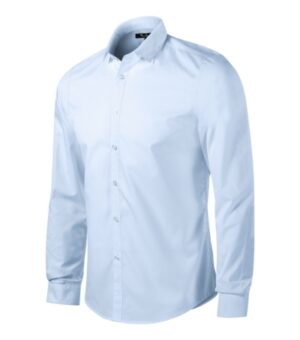Koszula męska light blue z haftem Dynamic - 262