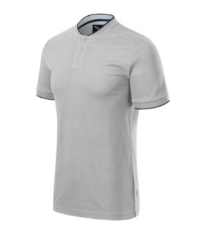 Koszulka polo męska silver gray z haftem Diamond - 273